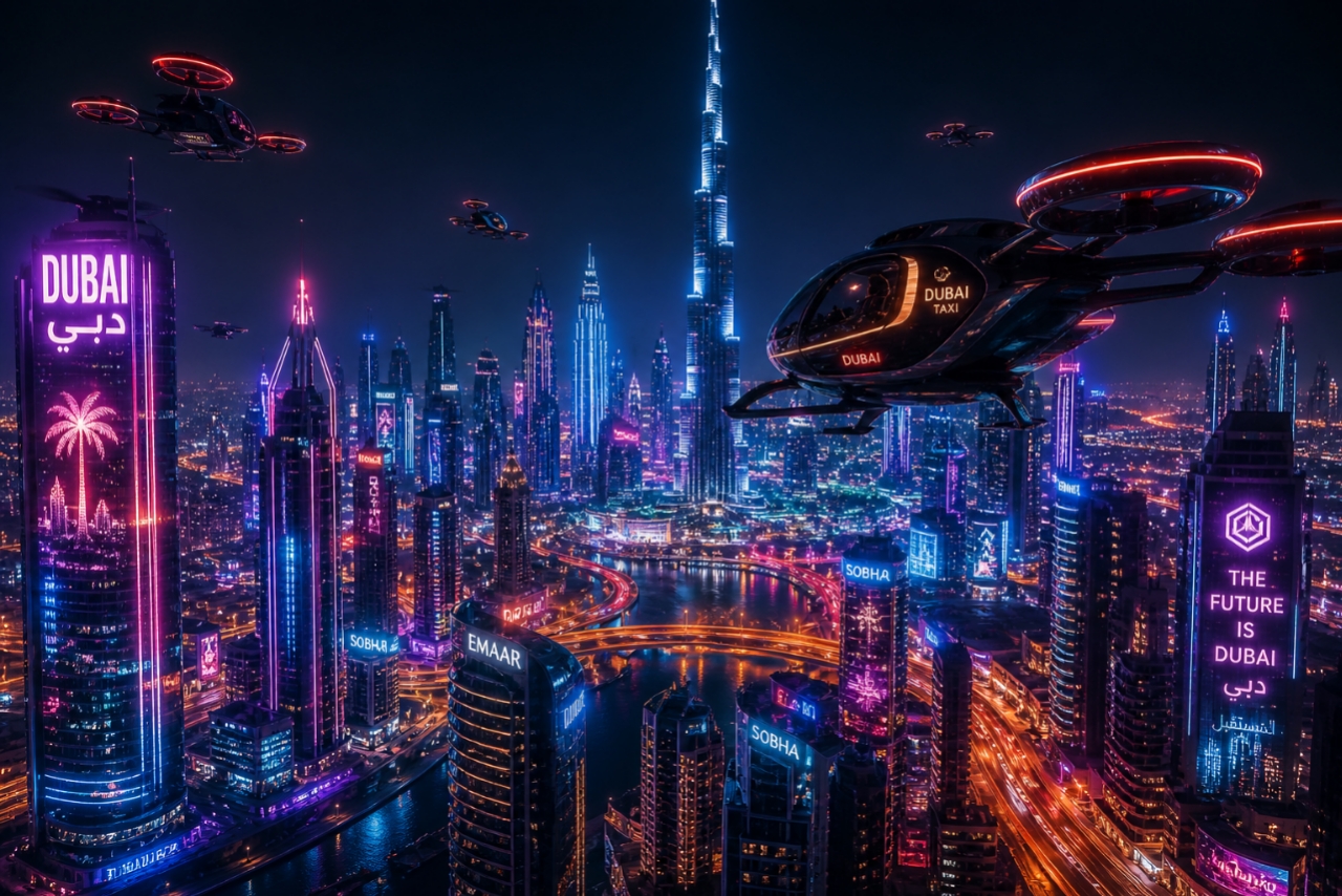 Future Dubai Skyline