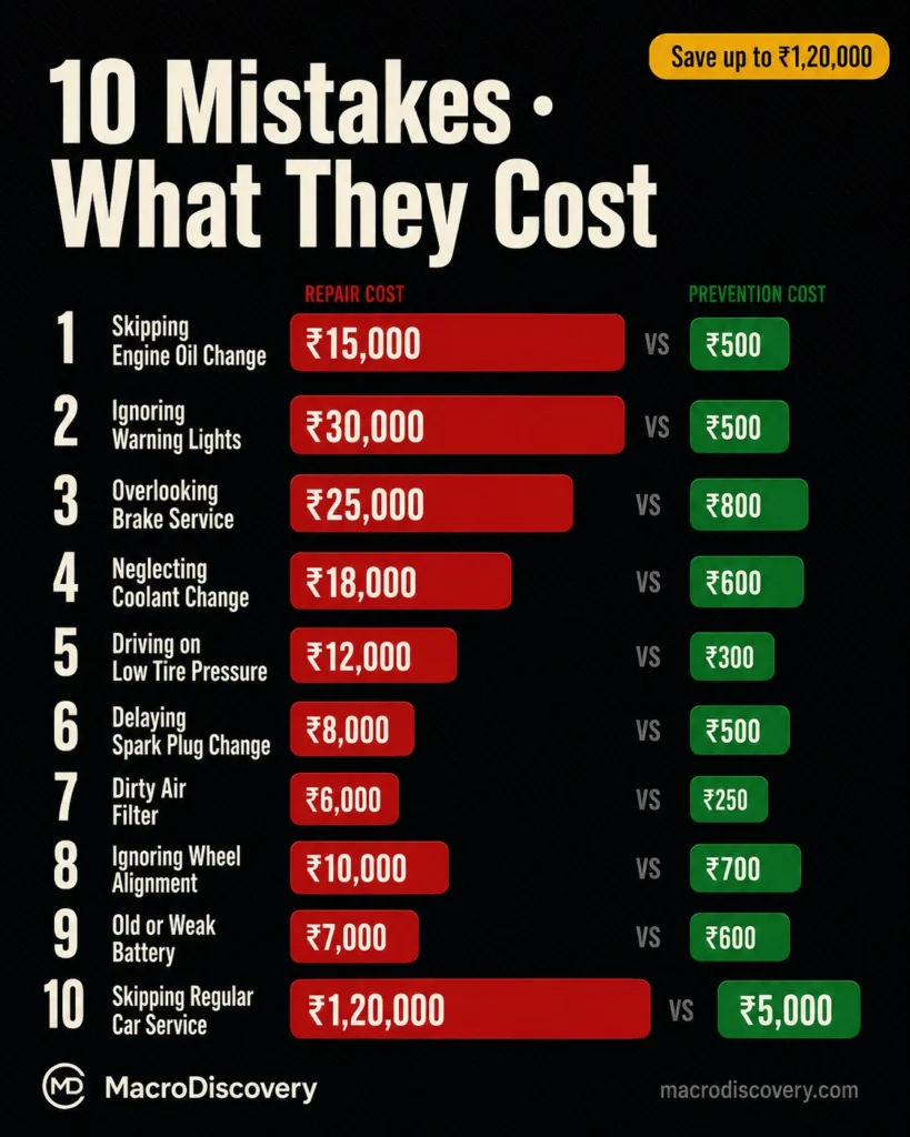 10 Car Maintenance Mistakes Indian Drivers Make — And What They Actually Cost