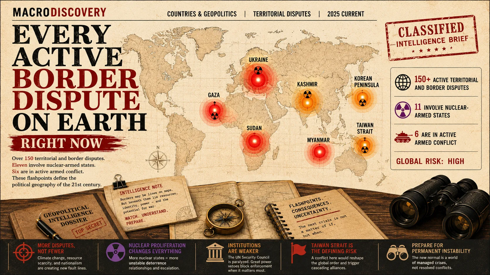 Mapped: Every Active Border Dispute on Earth Right Now