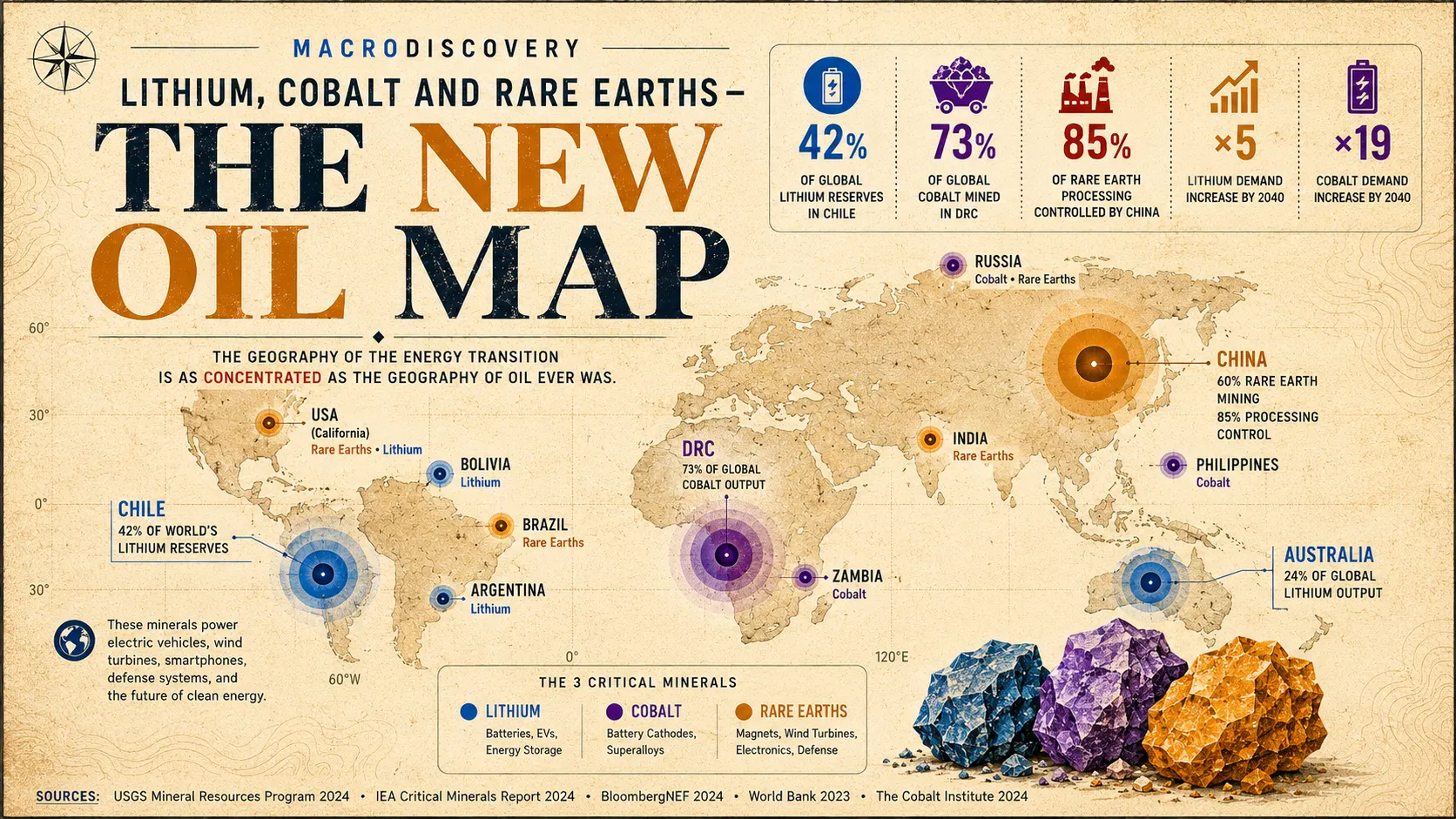 Mapped: Lithium, Cobalt and Rare Earth — The New Oil Map