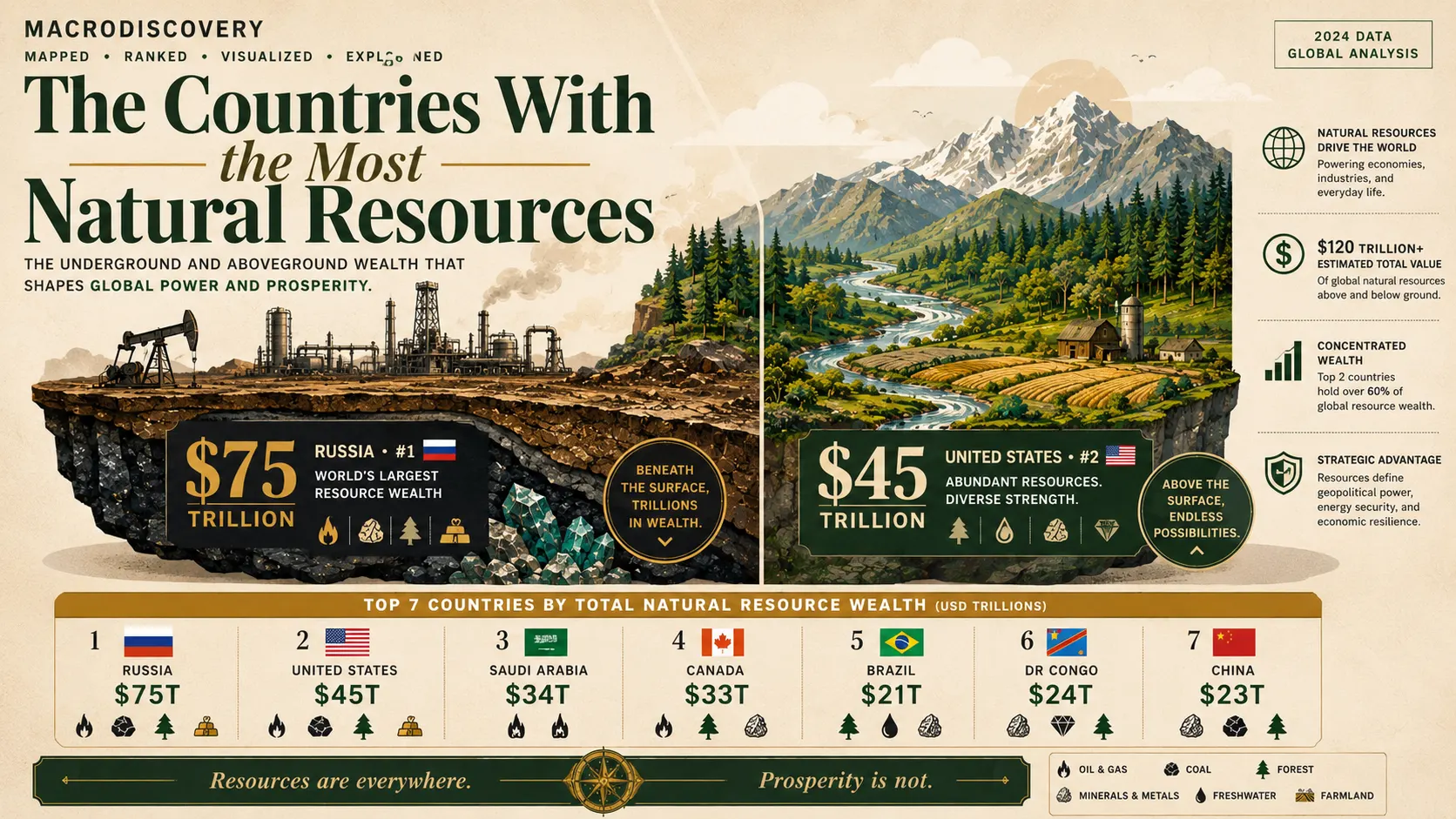 The Countries With the Most Natural Resources