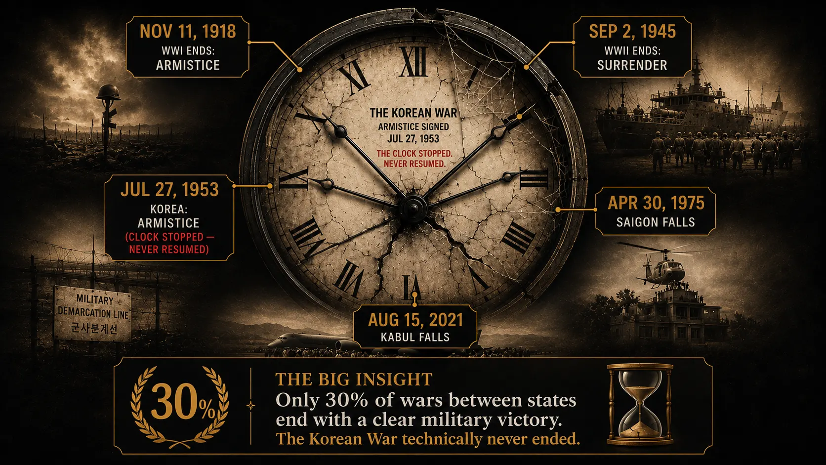 How Wars End — Every Major Conflict Since 1900
