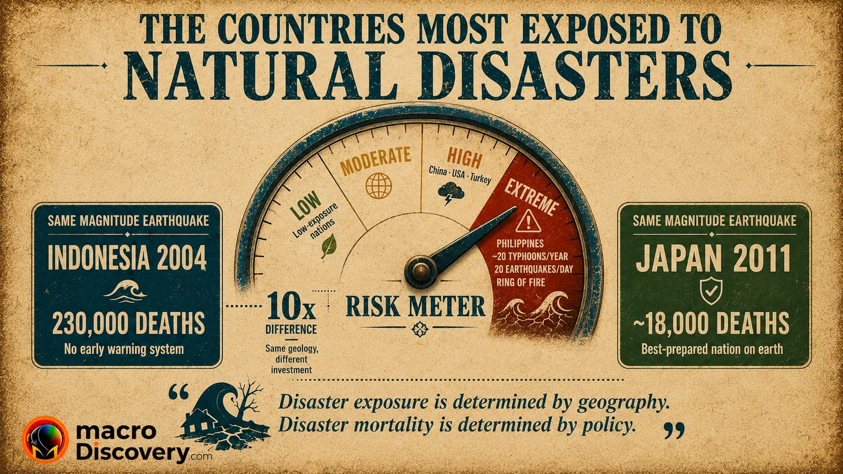 The Countries With the Most Natural Disasters