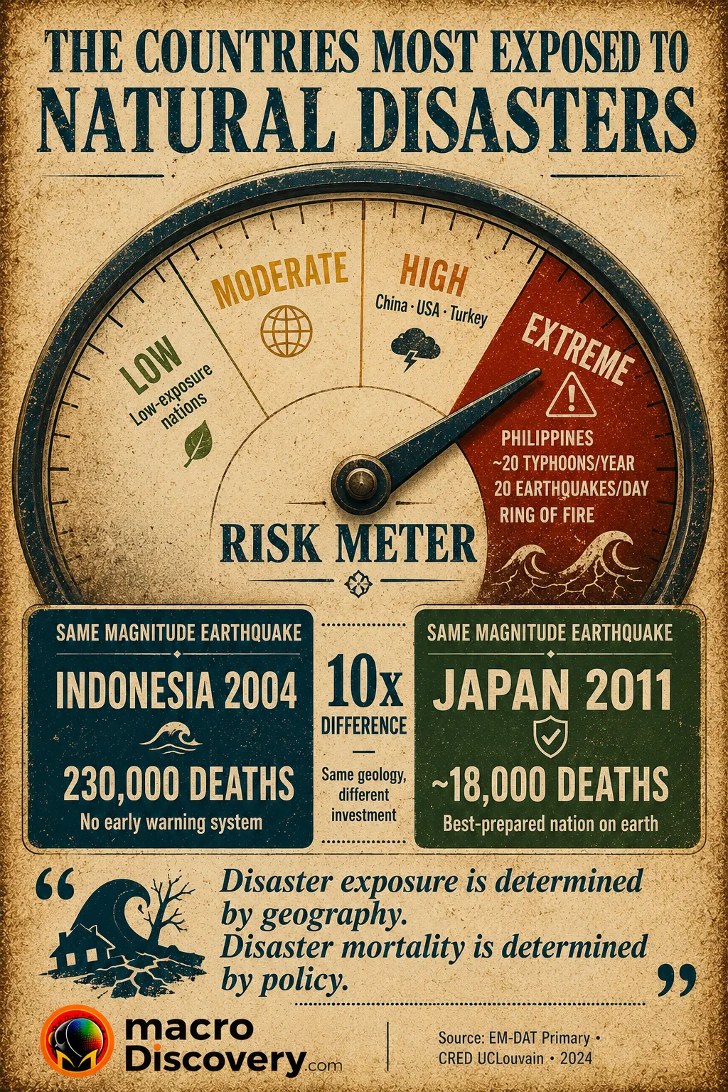 The Countries With the Most Natural Disasters
